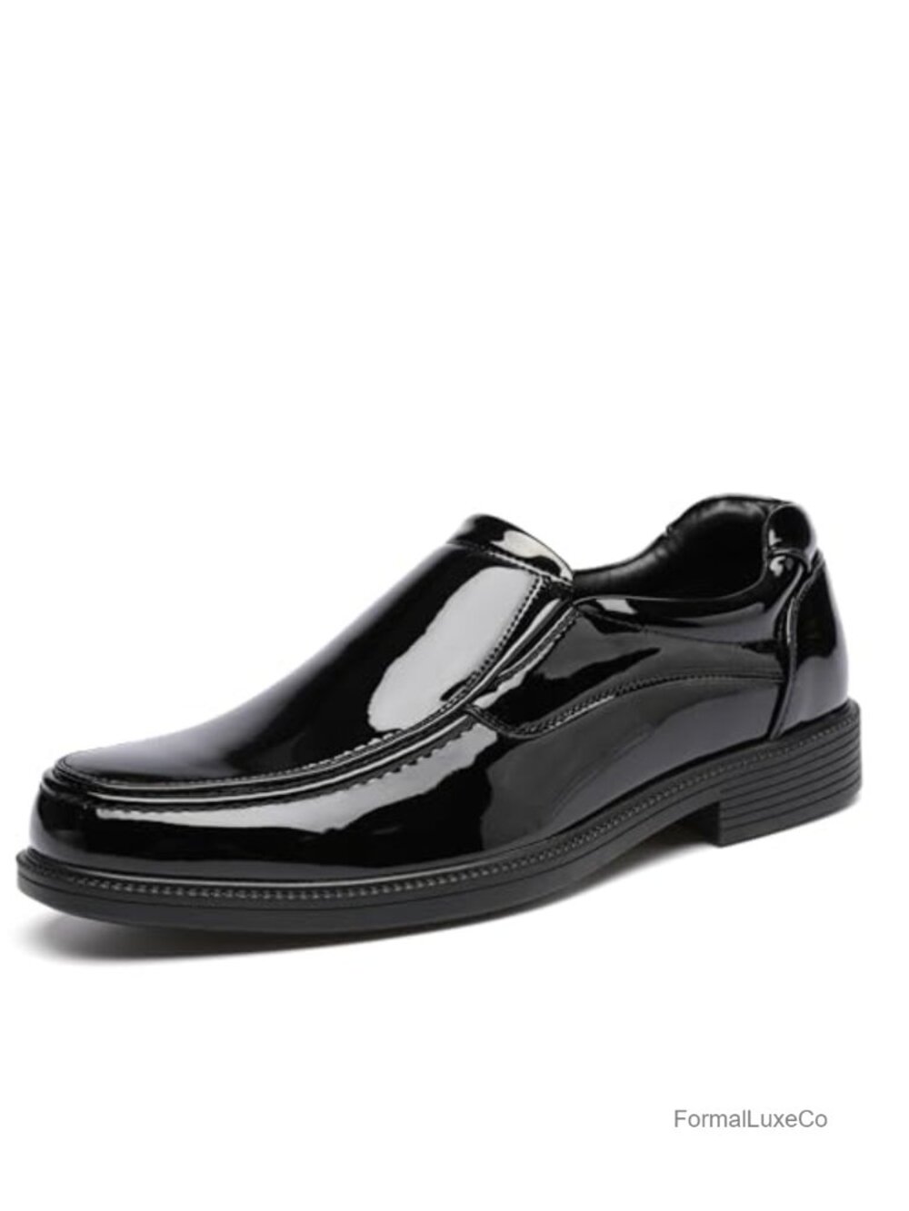 Mens Patent Leather Tuxedo Loafers Slip On Formal Dress Shoes